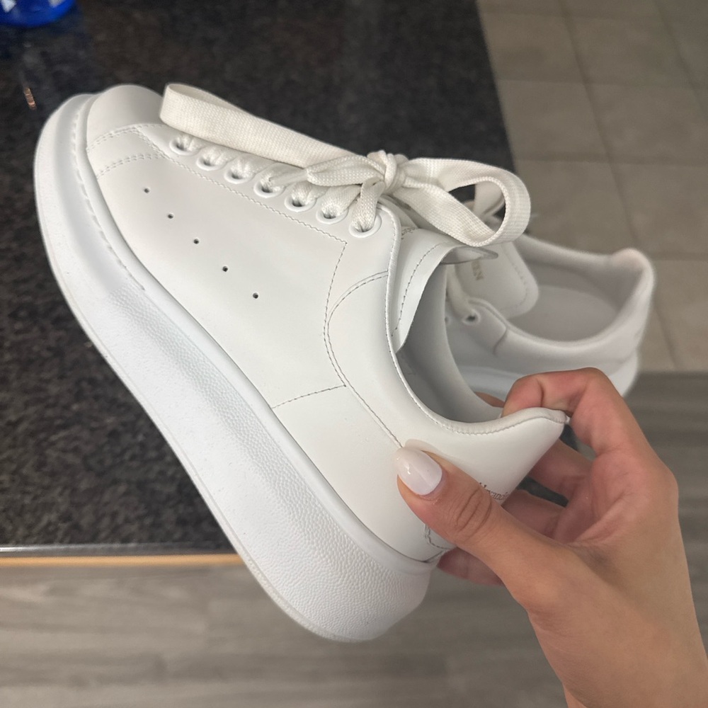White Alexander McQueen shoes, Size 5